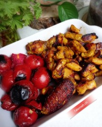 جوجه کباب طعم دار شده