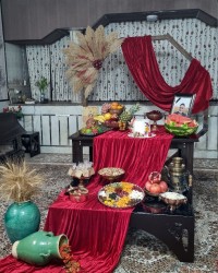 شب یلدا خونه مادر عزیزم