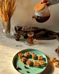 اسلایس گردو وقهوه