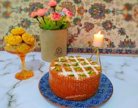 کیک پای سیب پشمکی