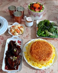 مرغ با رب انار