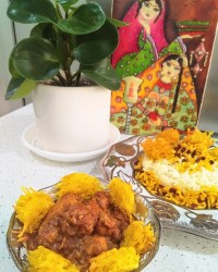 واویشکا مرغ و انار