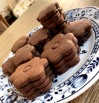 بیسکوییت شکلاتی ساده