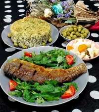 سبزی پلو و ماهی