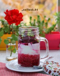 اوتمیل یخچالی لبو