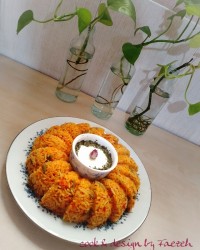 لوبیا پلو با گوشت مرغ