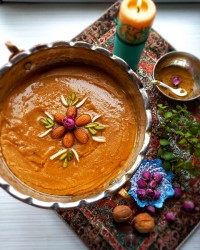 کاچی با کره حیوانی و آرد سبوس دار