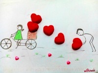 شکلات قلبی مغزپسته