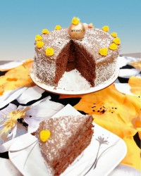 کیک کاپوچینو شکلاتی