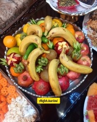 میز یلدا منزل پدر و مادر عزیزم