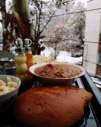 عدسی تو یک روز برفی❄️☃️⛄