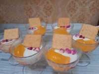 دسر توت فرنگی و پاناکوتا