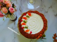 کیک هویج و گردو با کرم پنیری