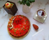 کیک پرتقال با سس پرتقال بافت محشرر