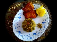 باقالی پلو باماهی کنجدی