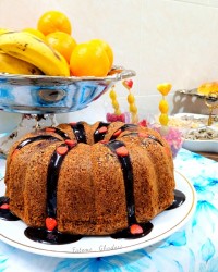کیک هویج گردو کافی شاپی