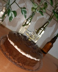 کیک شکلاتی نسکافه ای