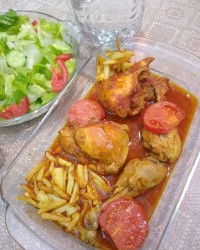 زرشک پلو ????با مرغ بسی لذیذ