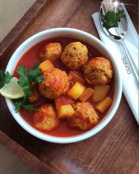 خوراک کله گنجشکی با مرغ