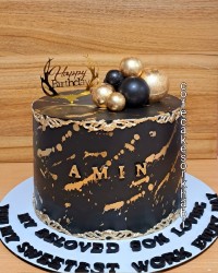 کیک مشکی مردونه