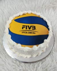 کیک سفارشی کیک یه دوست مهربون برای دوستشون سفارش دادن ک مربی والیبال هستن