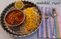 خورش خلال کرمانشاهی که در اشپزخونه یه خانم خراسانی پخته شده.