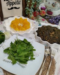 قرار_گروهی_دوستانه ❤آشپزی بوقت عشق❤ خورشت_ قورمه_ سبزی باگوشت بره??