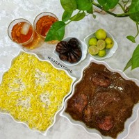 خورش فسنجان با مرغ
