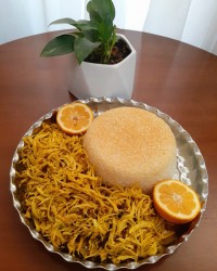 کته با مرغ ریش ریش