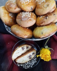 کوکی با شکلات چیپسی دو رنگ