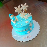 کیک دخترونه زمستونی