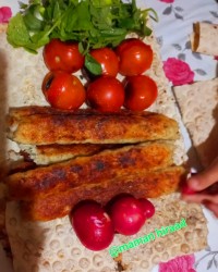 کباب کوبیده مرغ شام تو پارک جاتون سبز