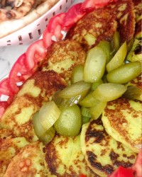 دمپایی ابری (کوکو سیب زمینی آبپز)