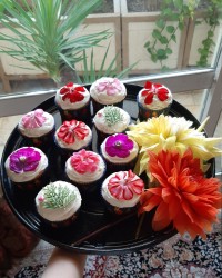 کاپ کیک های گل گلی