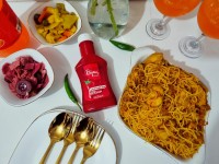 ماکارونی با مرغ