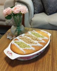 کیک ساده نارگیلی