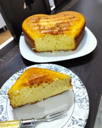 کیک ساده وانیلی