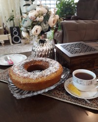 کیک دورنگ عصرانه❤