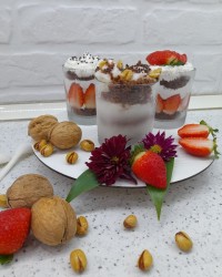 دسر فوری و کیک بستنی