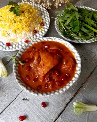 خورش مرغ ناردونی