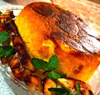 پلوی قالبی، جوجه کباب زعفرانی