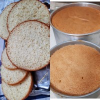 اسفنجی زرده ایی قنادی ورق بزنید