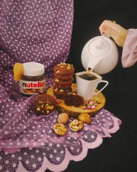 کاپ کیک نوتلا و گردو.