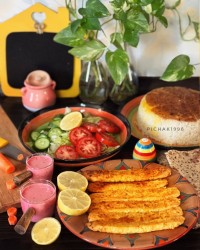 کوبیده مرغ تابه ای