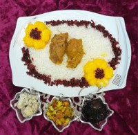 چلو گوشت ساده