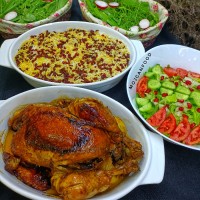 مرغ شکم پر بدون فر