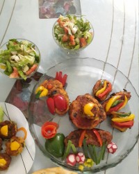 کوکو سیب زمینی پخته ورق بزن گلم