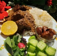 مرغ ترش مازندرانی