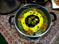 آش رشته در روز سرد وبارونی