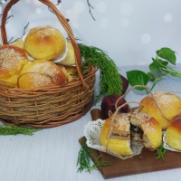 نون مغز دار شکلاتی